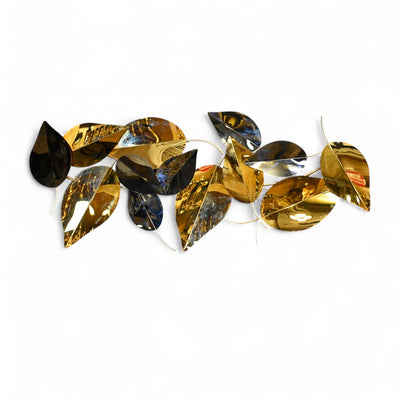 Metallic Leaf Wall Motive