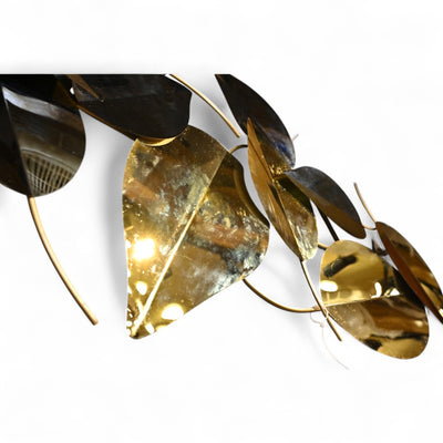 Metallic Leaf Wall Motive