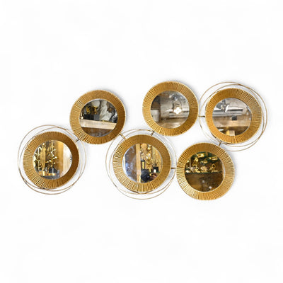 Three-Dimensional Golden Wall Hanging Miror