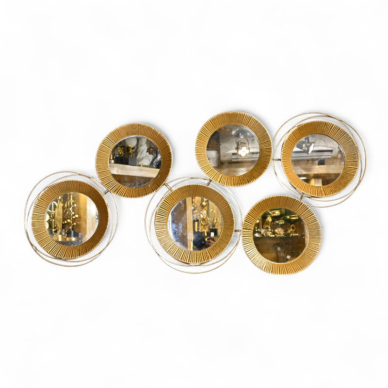 Three-Dimensional Golden Wall Hanging Miror