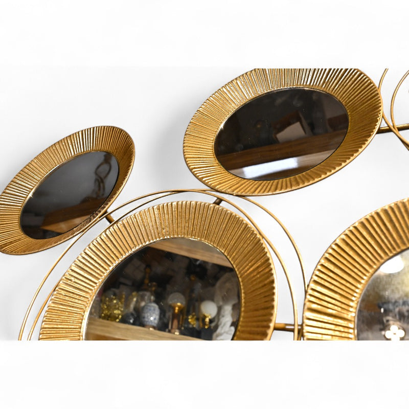 Three-Dimensional Golden Wall Hanging Miror