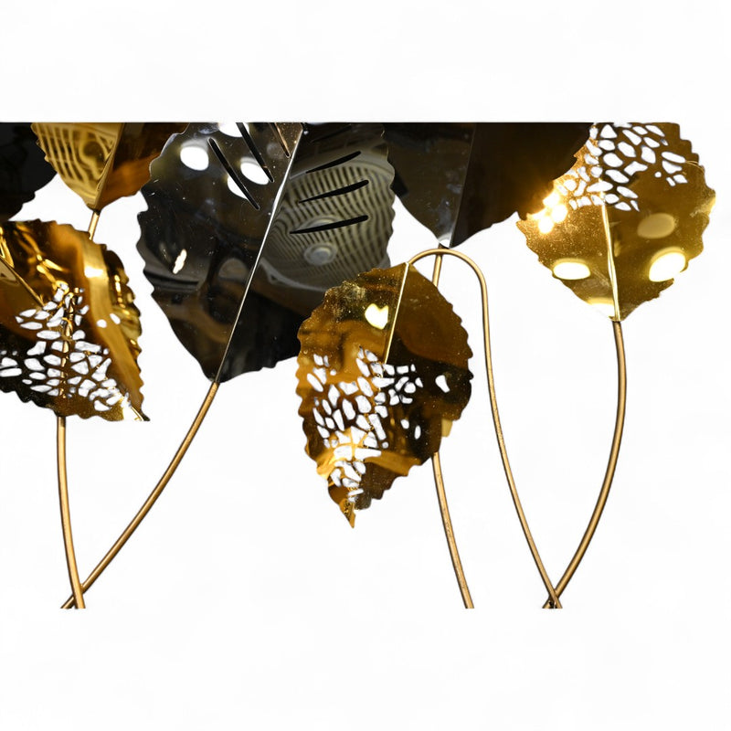 Metallic Leaf Elegance Wall Art