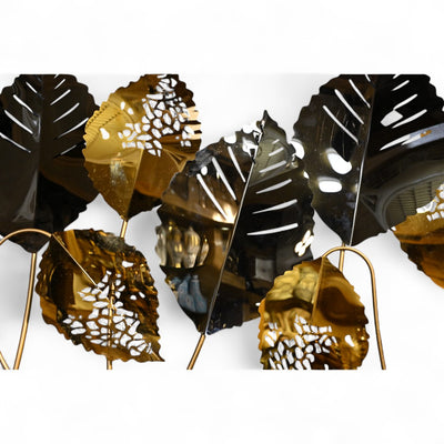 Metallic Leaf Elegance Wall Art