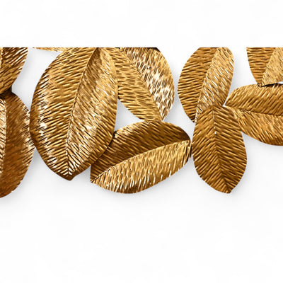 Golden Leaf Wall Motive Art