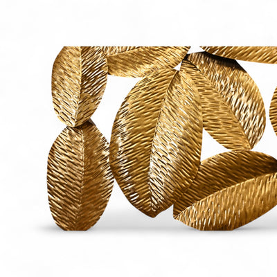Golden Leaf Wall Motive Art