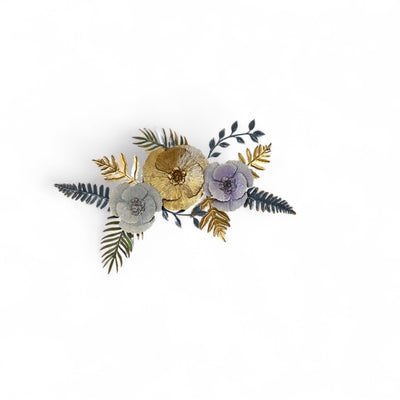 Multi Floral Metal Wall Art