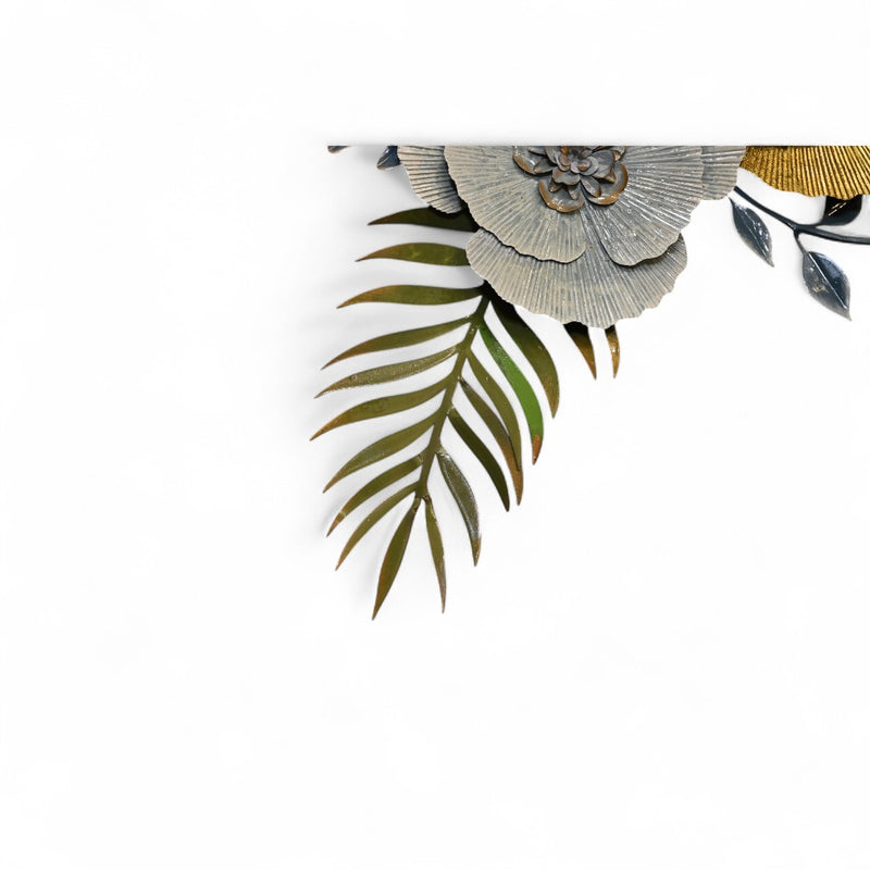 Multi Floral Metal Wall Art