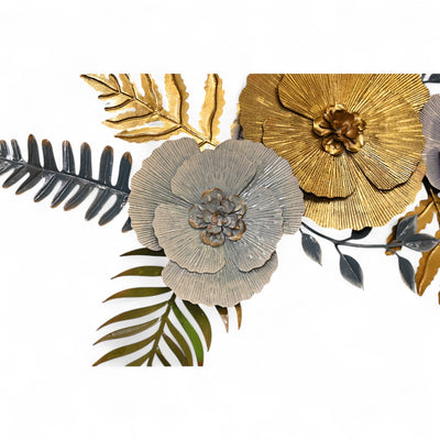 Multi Floral Metal Wall Art