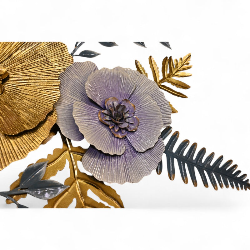 Multi Floral Metal Wall Art
