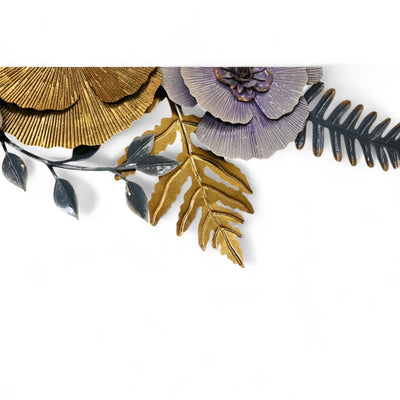 Multi Floral Metal Wall Art