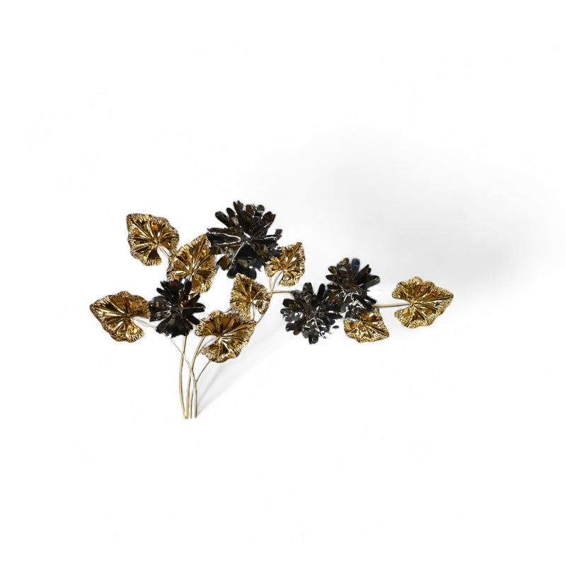 Golden Black Metallic Wall Motive