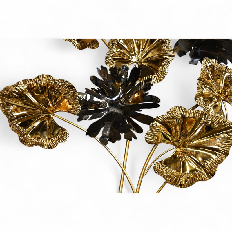 Golden Black Metallic Wall Motive
