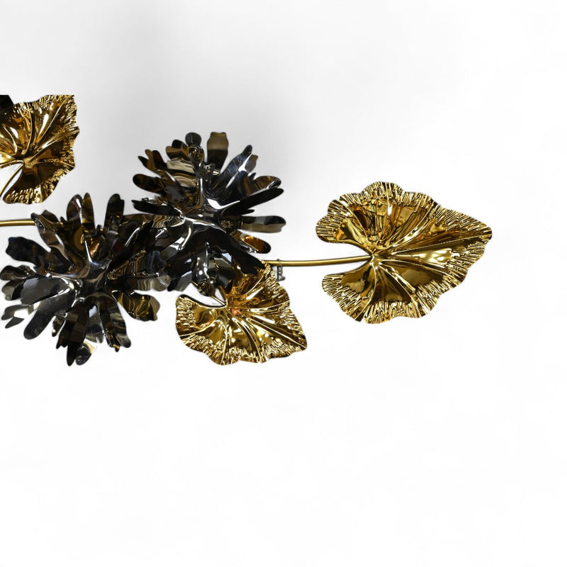 Golden Black Metallic Wall Motive