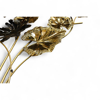 Golden Black Metallic Wall Motive