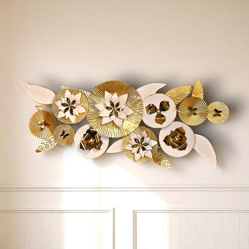 White Floral Wall Motive