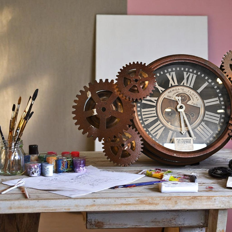 AquaTick Splash Metallic Wall Clock