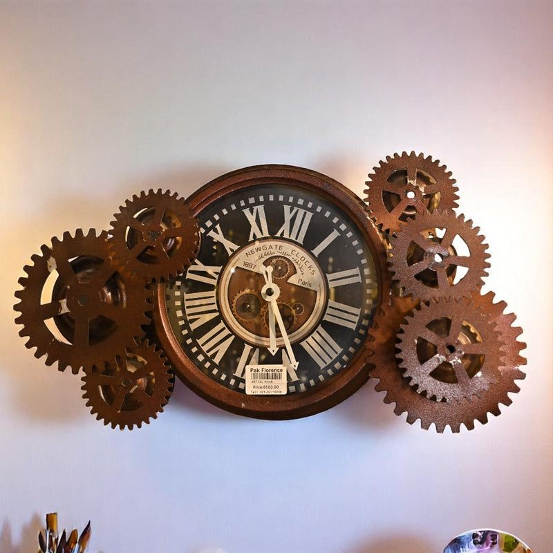 AquaTick Splash Metallic Wall Clock