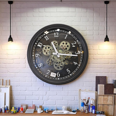 Aqua Tick Splash Gears Wall Clock