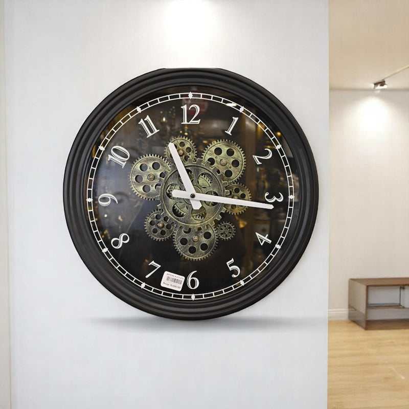 Aqua Tick Splash Gears Wall Clock