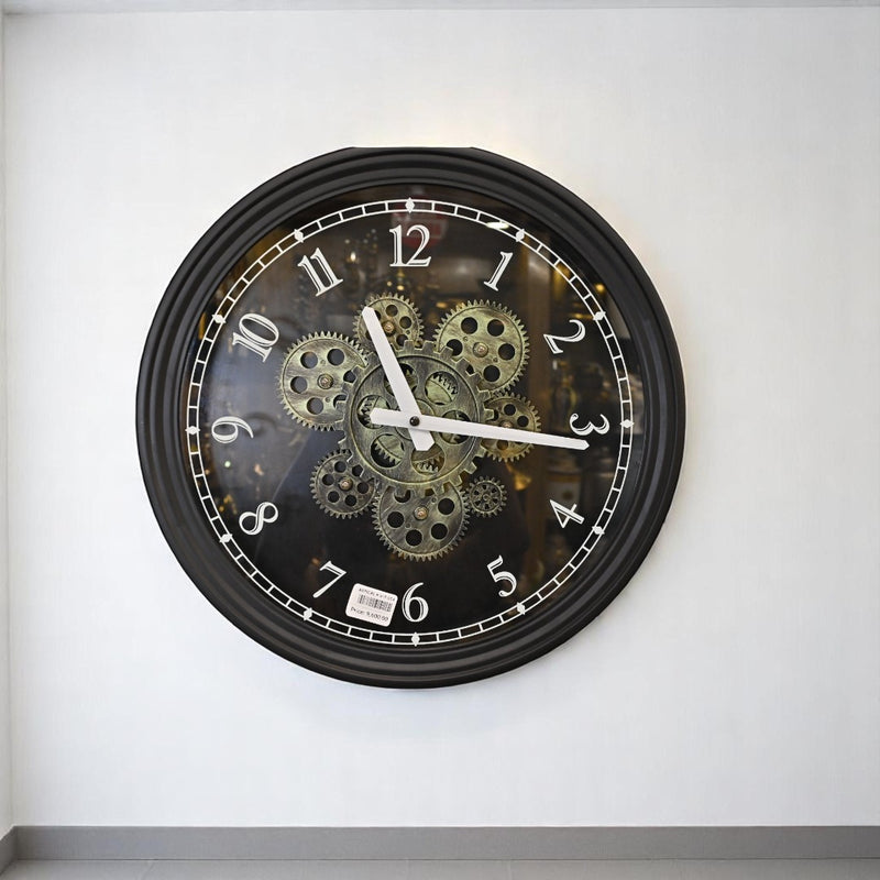 Aqua Tick Splash Gears Wall Clock