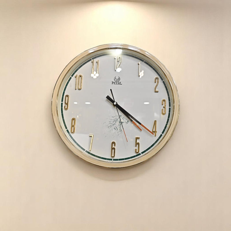Aurora Luxe Ivory Wall Clock