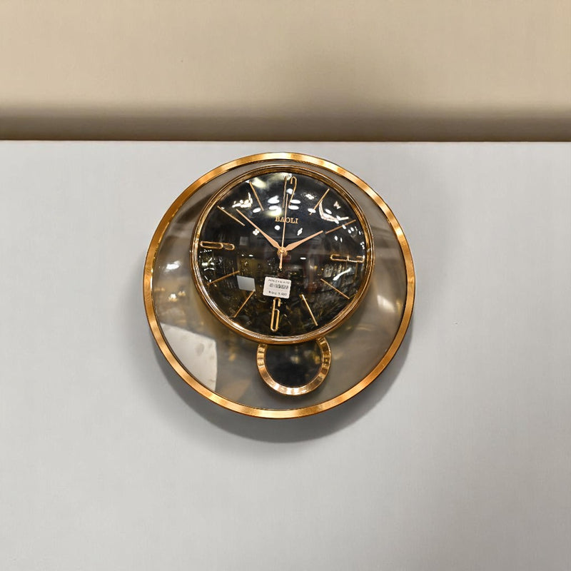 Golden Harmony Wall Clock
