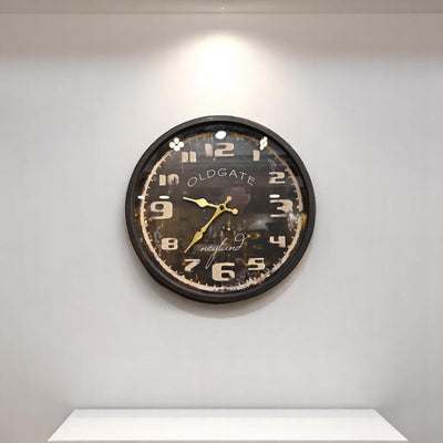 Retro Noir Café Wall Clock