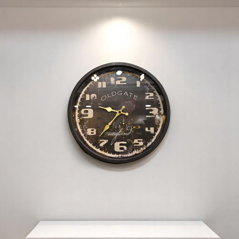 Retro Noir Café Wall Clock