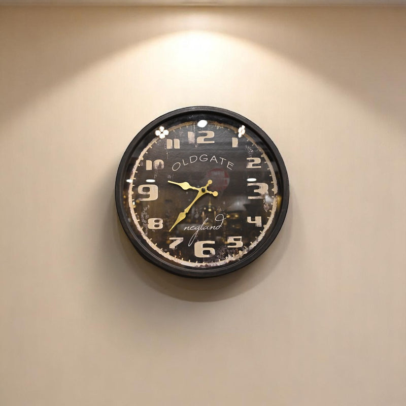 Retro Noir Café Wall Clock