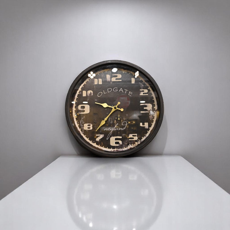Retro Noir Café Wall Clock