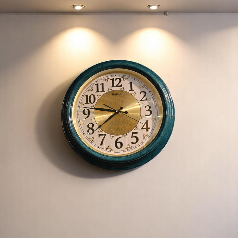 Noir Café Light Sea-green Wall Clock