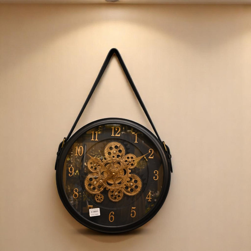 Aqua Tick Splash Gearswork with Belt Wall Clock