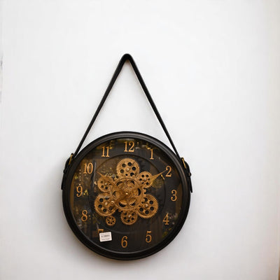 Aqua Tick Splash Gearswork with Belt Wall Clock