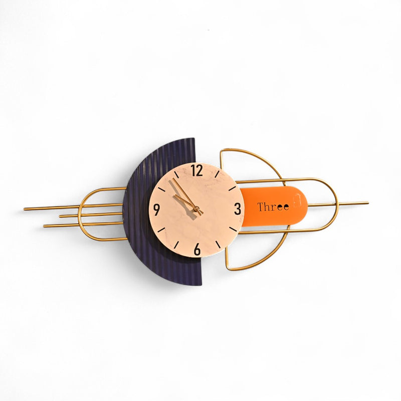Modern Aesthetics Metallic Wall Clock