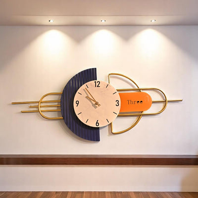Modern Aesthetics Metallic Wall Clock