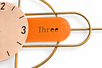 Modern Aesthetics Metallic Wall Clock