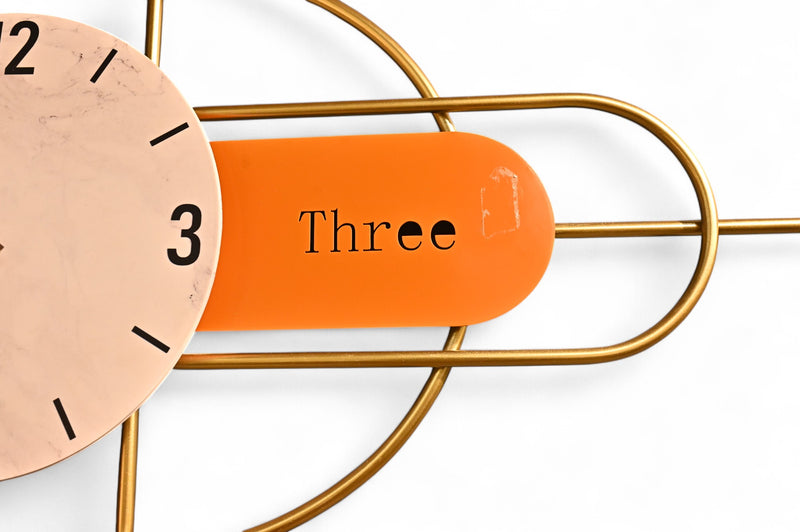 Modern Aesthetics Metallic Wall Clock