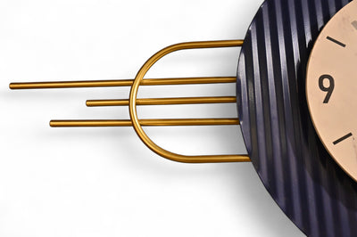 Modern Aesthetics Metallic Wall Clock