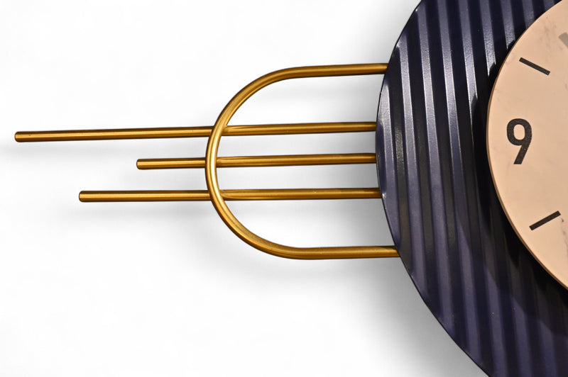 Modern Aesthetics Metallic Wall Clock
