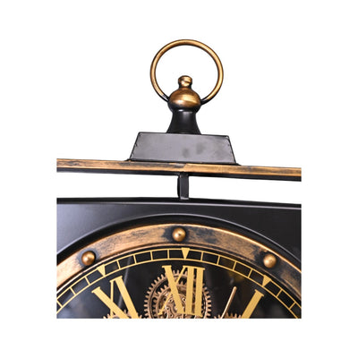 Chrono Square Geared Wall Clock