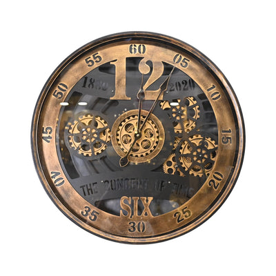 Steampunk Real Moving Gears Wall Clock