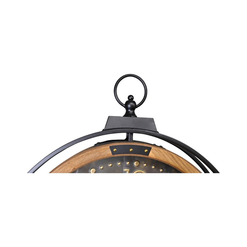 European Metal Gear Round Wall Clock