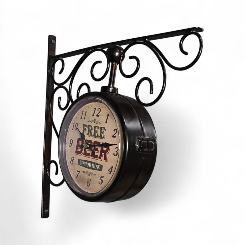 Vintage Double-sided Wall Clock