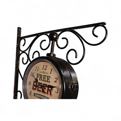 Vintage Double-sided Wall Clock