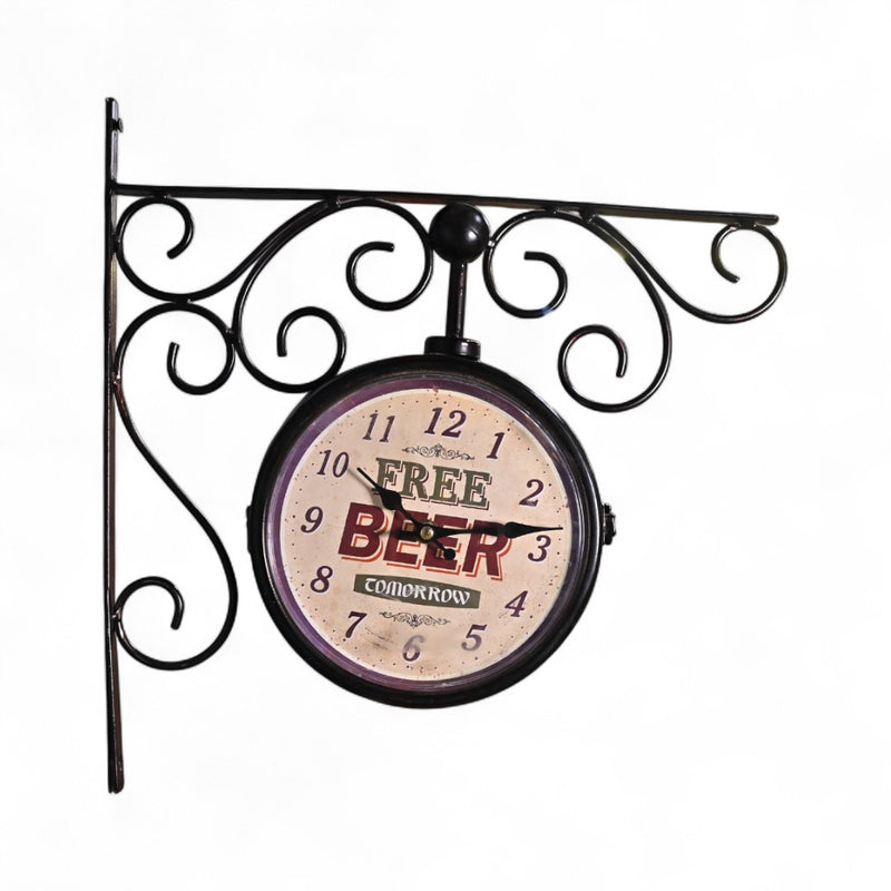 Vintage Double-sided Wall Clock