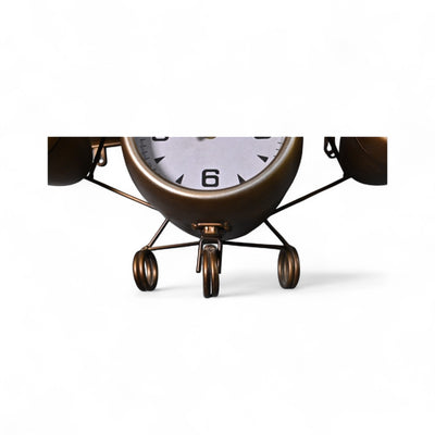Metallic Aircraft Wall Clock