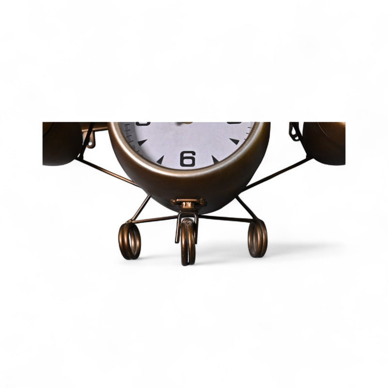 Metallic Aircraft Wall Clock