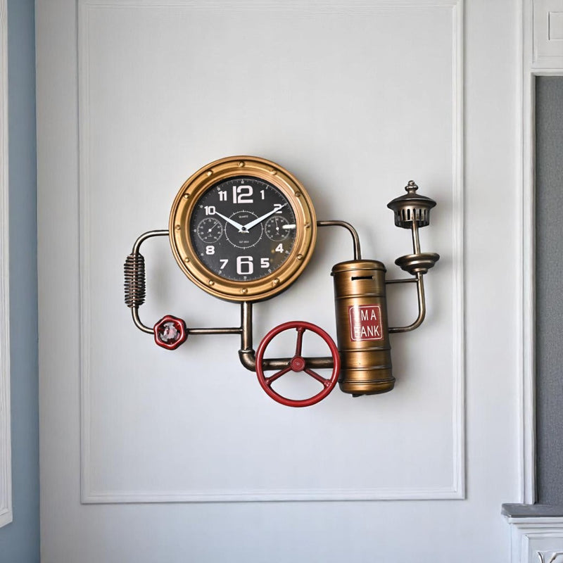 The Steampunk Boiler Metallic Wall Clock