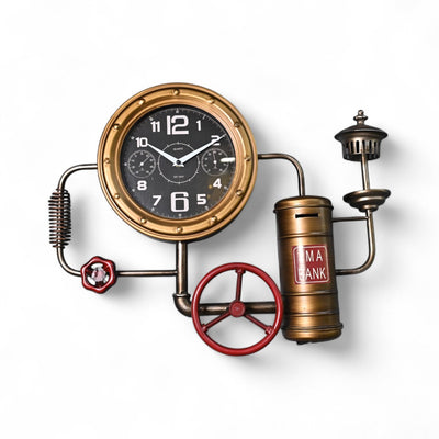 The Steampunk Boiler Metallic Wall Clock