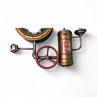 The Steampunk Boiler Metallic Wall Clock
